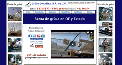 Desktop Screenshot of gruas-gonzalez.com